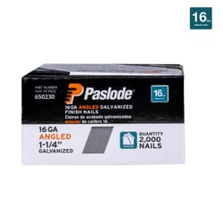 Paslode 1-1/4 in. L X 16 Ga. Angled Strip Galvanized Finish Nails 20 deg 2,000 pk