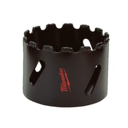 Milwaukee 2 in. Tungsten Carbide Grit 1.8 in. L X 1/4 in. D Hole Saw