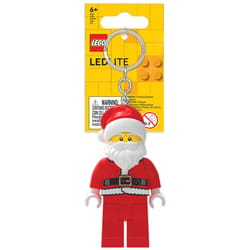 LEGO Classic Plastic Red/White Santa Keychain w/LED Light