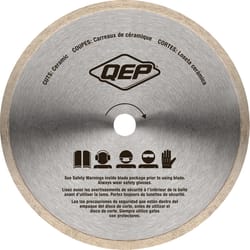 QEP Gold 7 in. D X 5/8 in. Steel Continuous Rim Diamond Saw Blade 1 pc