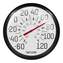 Taylor Decorative Dial Thermometer Plastic White