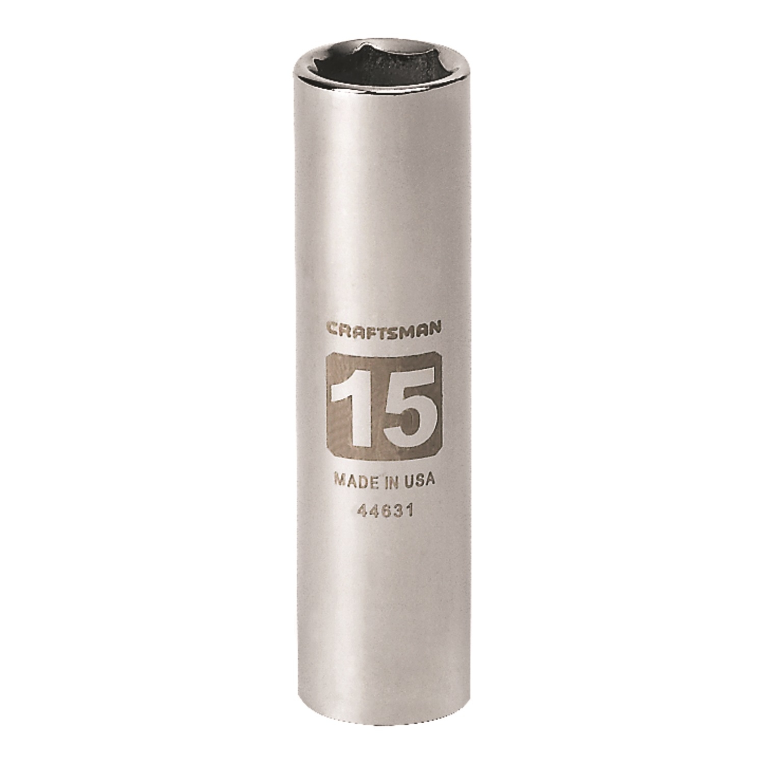 Craftsman 15 mm X 1/2 in. drive Metric 6 Point Deep Deep Socket 1 pc ...