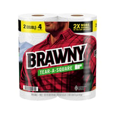 Brawny Tear-A-Square Paper Towels 120 sheet 2 ply 1 pk