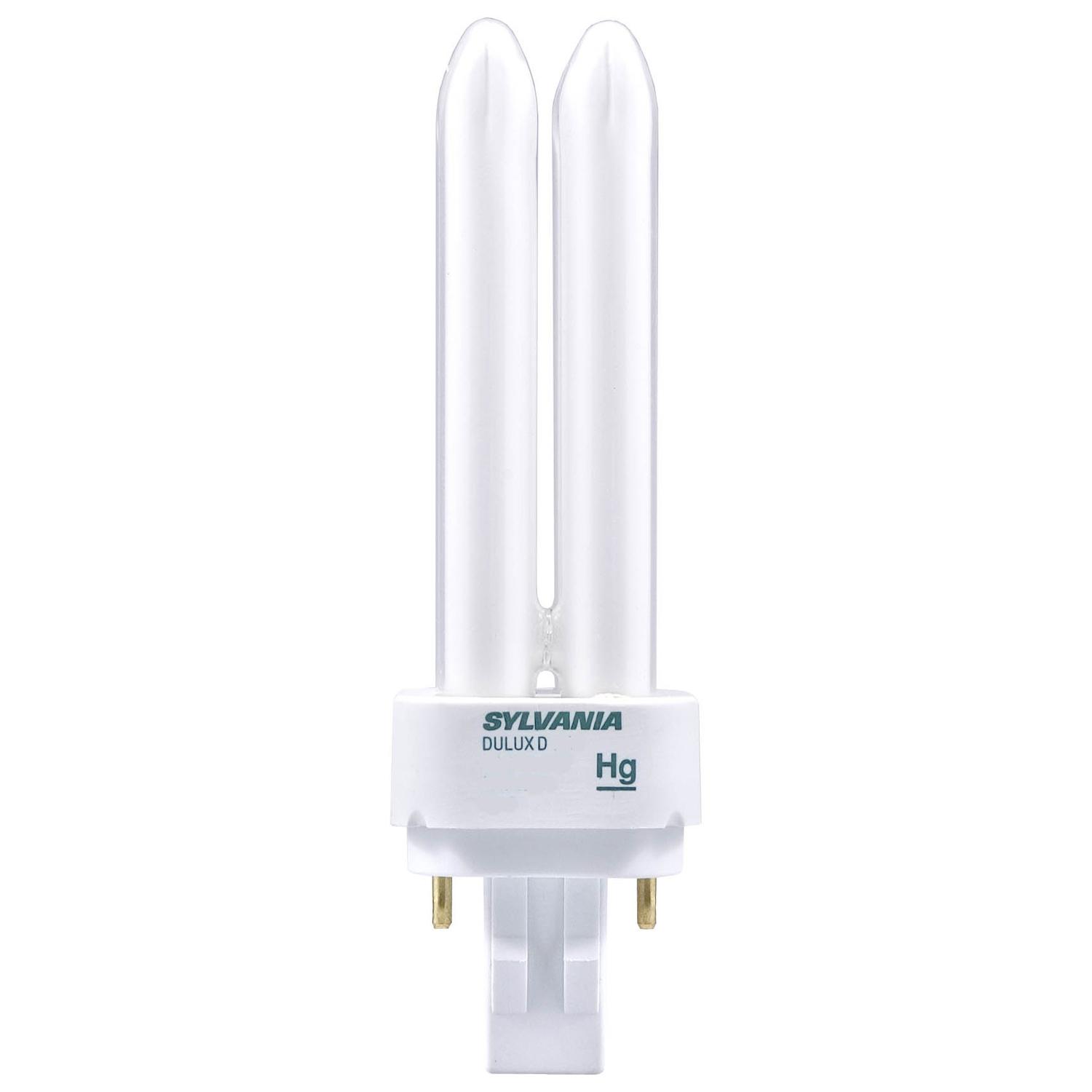 Photos - Light Bulb Sylvania Dulux 18 W Tubular 1.38 in. D X 1.38 in. L CFL Bulb White Tubular 