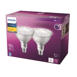 Philips PAR 38 E26 (Medium) LED Bulb Bright White 90 Watt Equivalence 2 pk