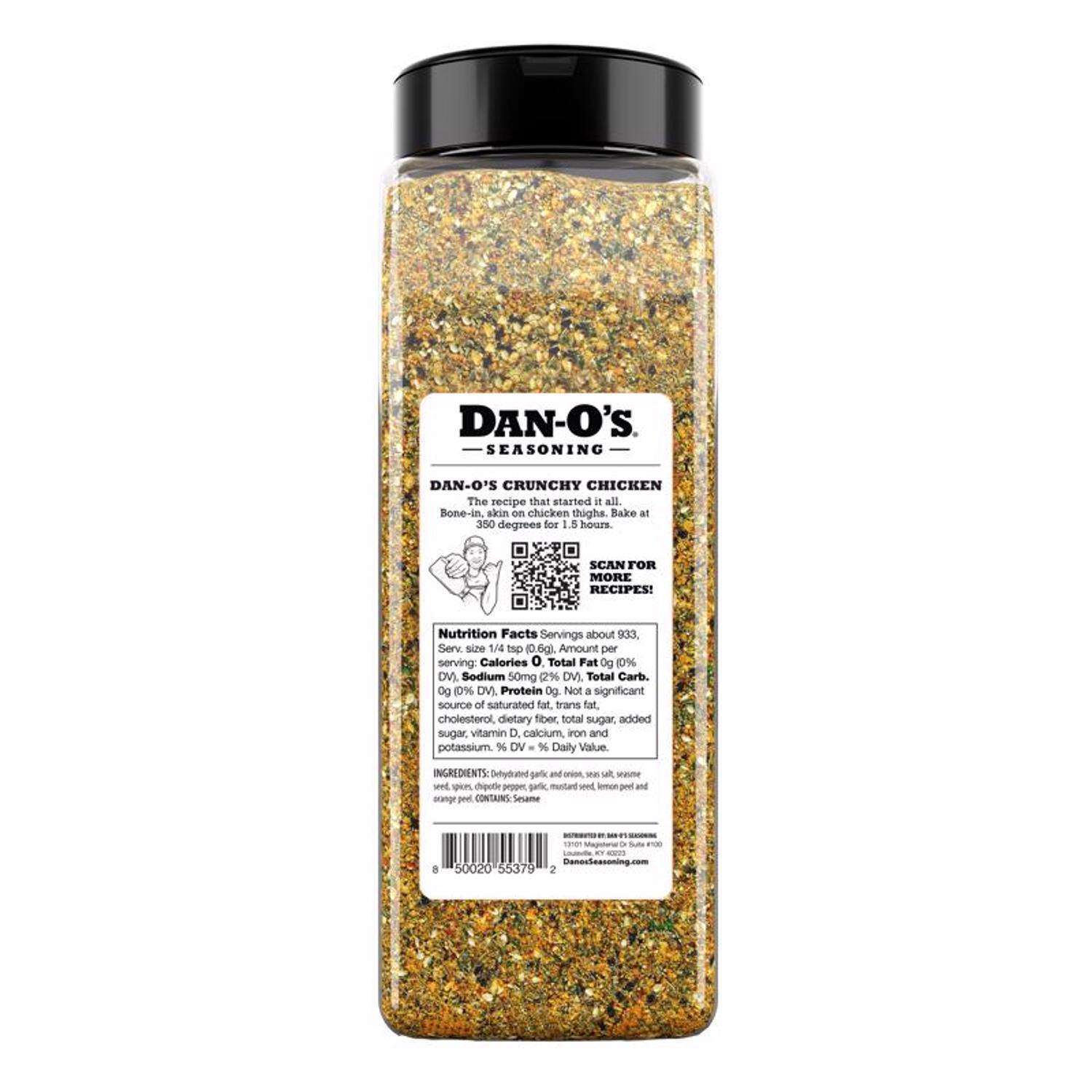 Dan-O's Seasoning Crunchy | Large Bottle | 1 Pack (20 oz)