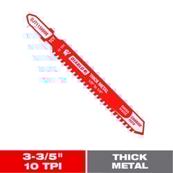 Diablo 3-3/5 in. Carbide T-Shank Thick Metal Jig Saw Blade 10 TPI 1 blade