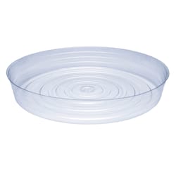 Curtis Wagner Plastics 3.75 in. H X 21 in. D Vinyl Plant Saucer Clear