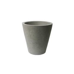 Algreen Products 20.5 in. H X 20 in. D Polyethylene Double wall  Planter Warm Gray