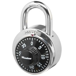 Master Lock 2-9/10 in. H X 1-7/8 in. W Steel Combination Dial Combination Padlock