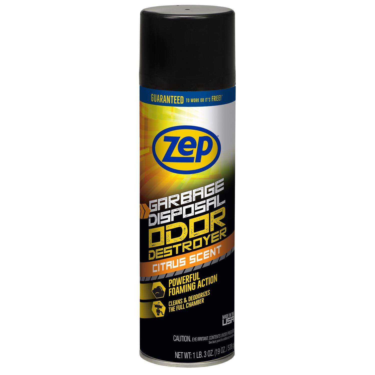 Zep Citrus Scent Garbage Disposal Cleaner 19 Oz Foam Ace Hardware