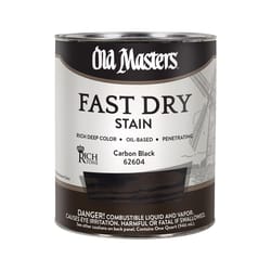 Old Masters Semi-Transparent Flat Carbon Black Oil-Based Alkyd Fast Dry Wood Stain 1 qt