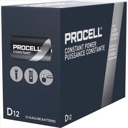 Procell Professional Batteries Procell Constant D Alkaline Batteries 12 pk Boxed