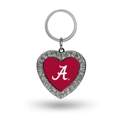 Rico College Alabama Crimson Tide Rhinestone Heart Keychain Metal 1 pc