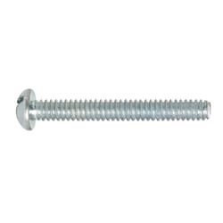 HILLMAN No. 10-24 Ga. X 1-1/2 in. L Combination Round Head Zinc-Plated Steel Machine Screws 100 pk