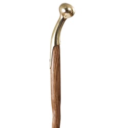 Brazos Walking Sticks 37 in. Brown Oak Walking Stick Cane