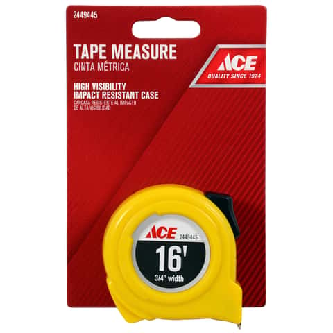 Yellow Hi-Viz Tape Measure, 16 Ft. x 3/4 In.