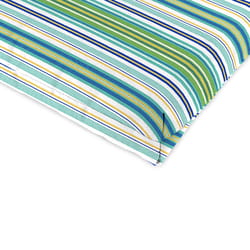 Jordan Manufacturing Stripe Polyester French Edge Chair Cushion 44 in. H X 22 in. W