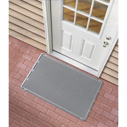 WeatherTech Outdoor Mats 30 in to W X 48 in to L Gray Thermoplastic Door Mat