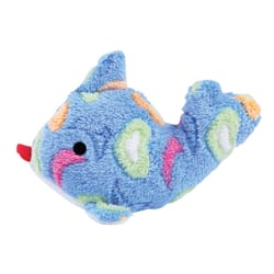 Boss Pet Zanies Blue Polyester Sea Charmer Fish Dog Toy 1 pk