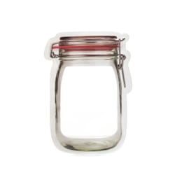 Kikkerland Clear Polypropylene Mason Jar Storage Bag 17 oz