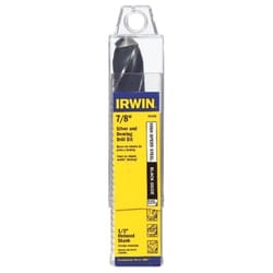 Irwin 7/8 in. X 6 in. L High Speed Steel Drill Bit Straight Shank 1 pc