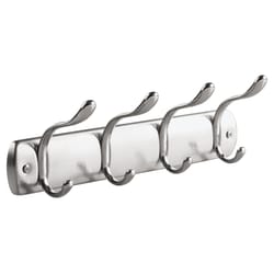iDesign 13 in. L Chrome Silver Steel Hook Rack 1 pk