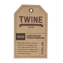 TWINE Old World Wood Wine Box