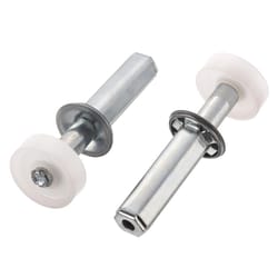 Ace 7/8 in. D Silver/White Plastic/Steel Bi-fold Door Pivot 2 pc