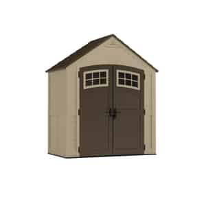Suncast  Sutton  102.5 in. H x 88.5 in. W x 47.1 in. D Beige  Resin  Storage Shed 