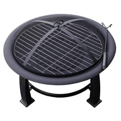 AZ Patio Heater 30 in. W Steel Round Wood Fire Pit