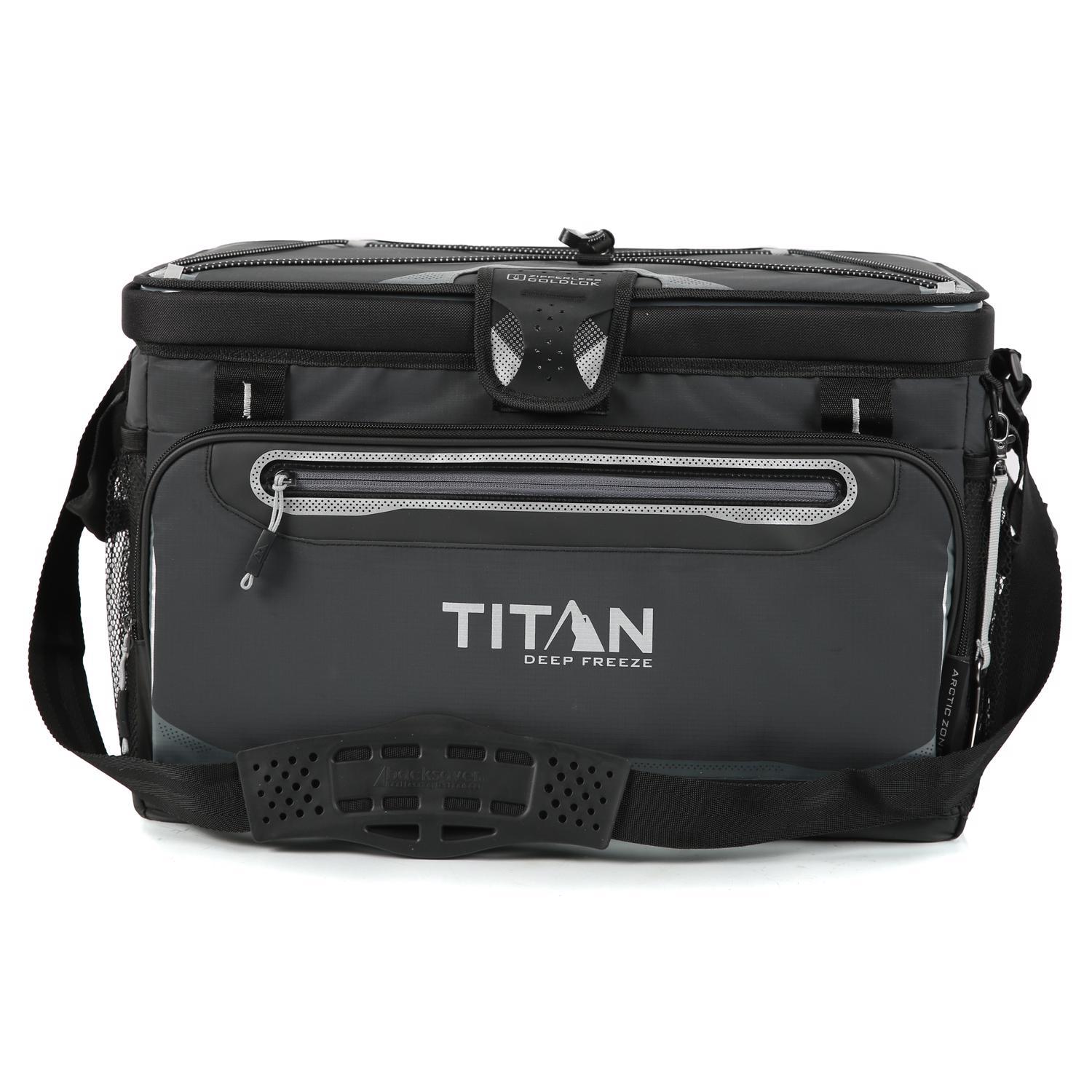 Titan Zipperless HardBody Black 48 can Soft Sided Cooler Sansujyuku sansujyuku.com