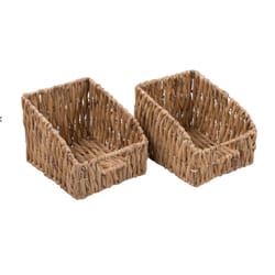 Honey Can Do 9 in. L X 11 in. W X 4 in. H Natural Woven Nesting Basket Set