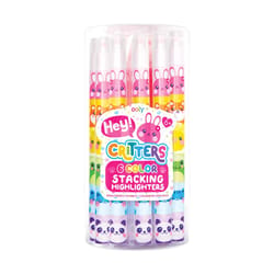 OOLY Hey Critters Stacking Neon Color Assorted Bold Tip Highlighter 1 pk