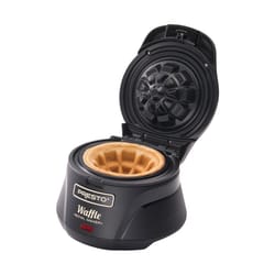 Presto 1 waffle Semi-Gloss Black Plastic Waffle Bowl Maker