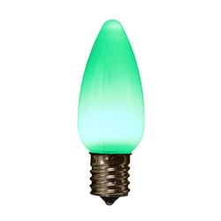 Holiday Bright Lights LED C9 Green 25 ct Christmas Light Bulbs