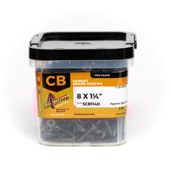 Big Timber No. 8 Sizes X 1-1/4 in. L Star Black Phosphate High/Low Cement Board Screws 805 pk