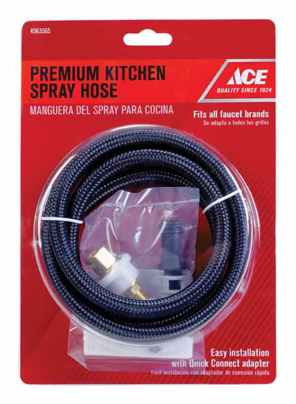 Ace Black Plastic Side Spray Hose For All Faucet Brands Ace Hardware