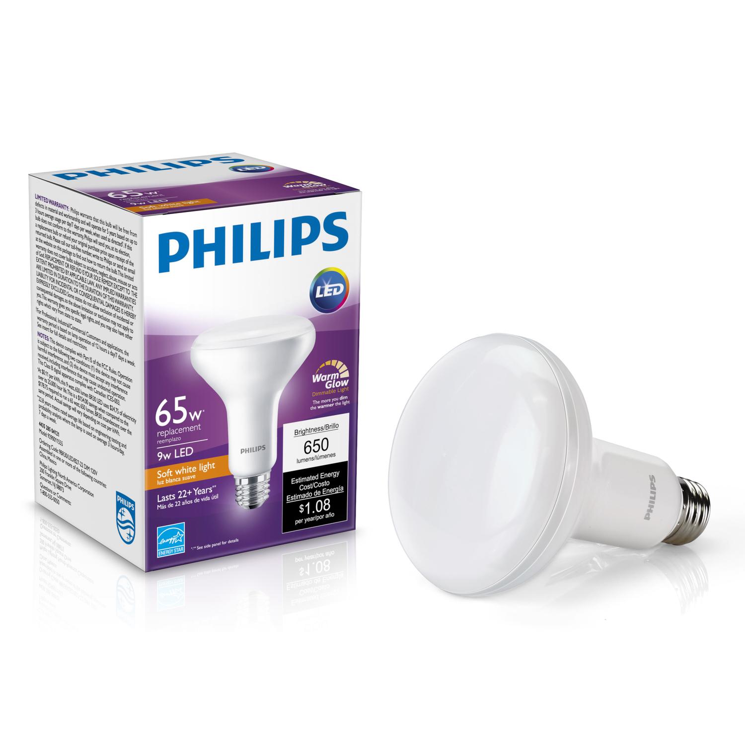 UPC 046677457044 product image for Philips BR30 E26 (Medium) LED Bulb Soft White 65 Watt Equivalence 1 pk | upcitemdb.com