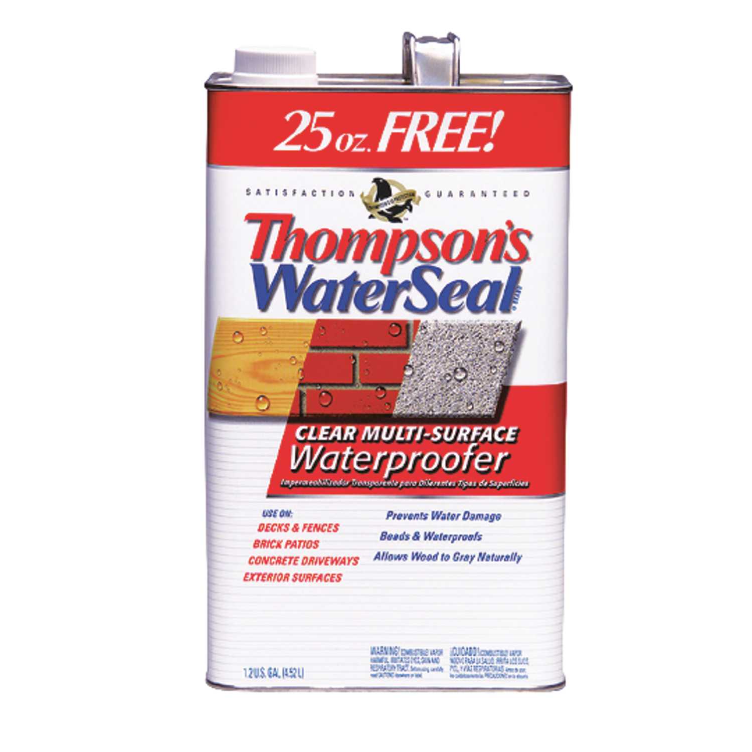 Thompson's Waterseal Smooth Clear Solvent-Based Multi-Surface Waterproofer 1.2 gal. - Ace Hardware