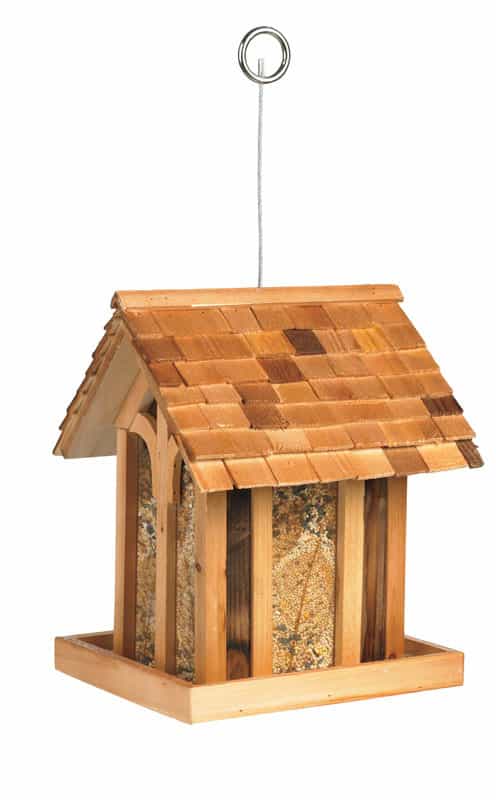 Perky Pet Wild Bird 3 5 Lb Cedar Bird Feeder 1 Ports Ace Hardware