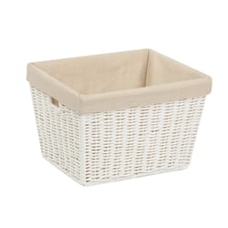 Honey-Can-Do 10 in. L X 12 in. W X 8 in. H White Rope Basket