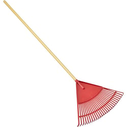 Corona 71.62 in. 30 Tine Poly Rake Wood Handle