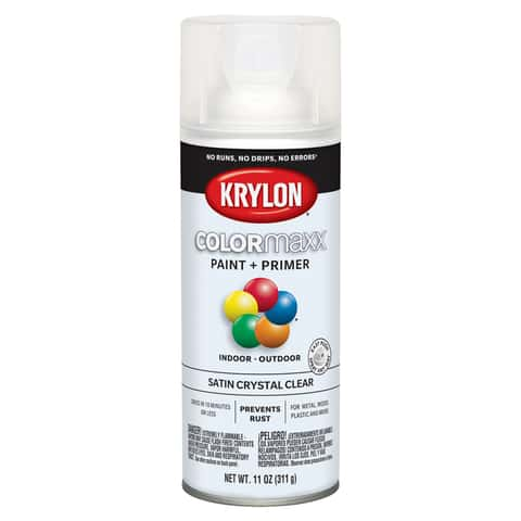 VTG Krylon Crystal Clear #1301 Spray Paint Can Less Then 20% Full