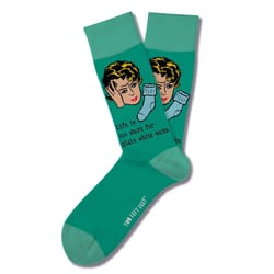 Two Left Feet Unisex M/L Novelty Socks Green