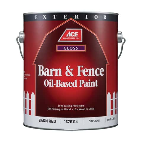 Fence and Barn Red Oil Based Paint, 5 Gallon