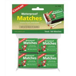 Coghlans Green Waterproof Matches 4 pk
