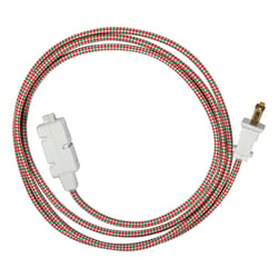 Fabcordz Indoor 6 ft. L Green/Red/White Extension Cord 16/2 SPT-2
