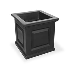 Mayne Nantucket 16 in. H X 16 in. W X 16 in. D Plastic Planter Box Black