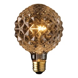 Globe Electric Designer Crystalina 40 W G30 Decorative Incandescent Bulb E26 (Medium) Amber 1 pk